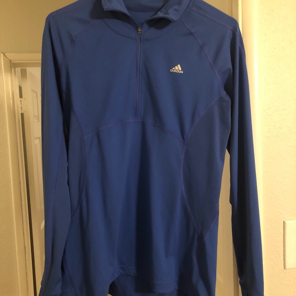 Adidas Blue Pullover Jacket M